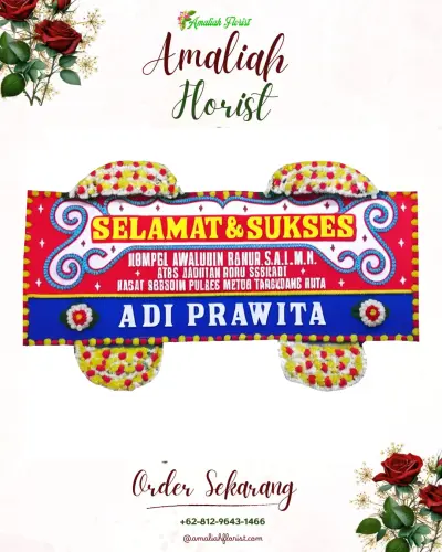 Karangan Bunga Ucapan Selamat di Seloboro